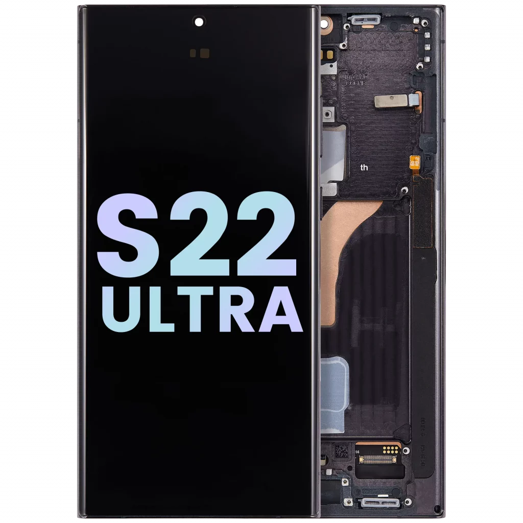 OLED Assembly With Frame For Samsung Galaxy S22 Ultra 5G (Service Pack) (Phantom Black)