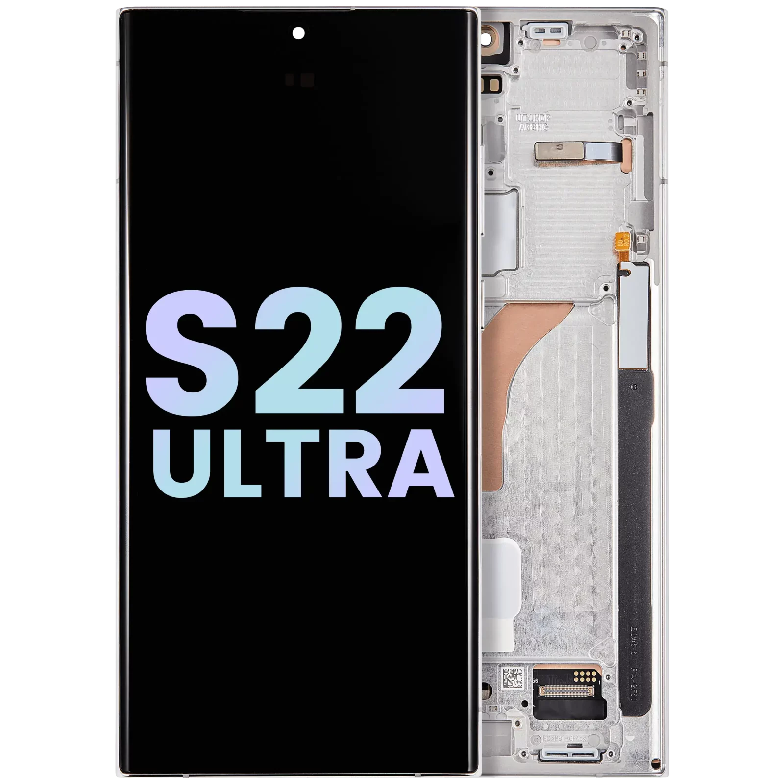 OLED Assembly With Frame For Samsung Galaxy S22 Ultra 5G (Service Pack) (Phantom White)