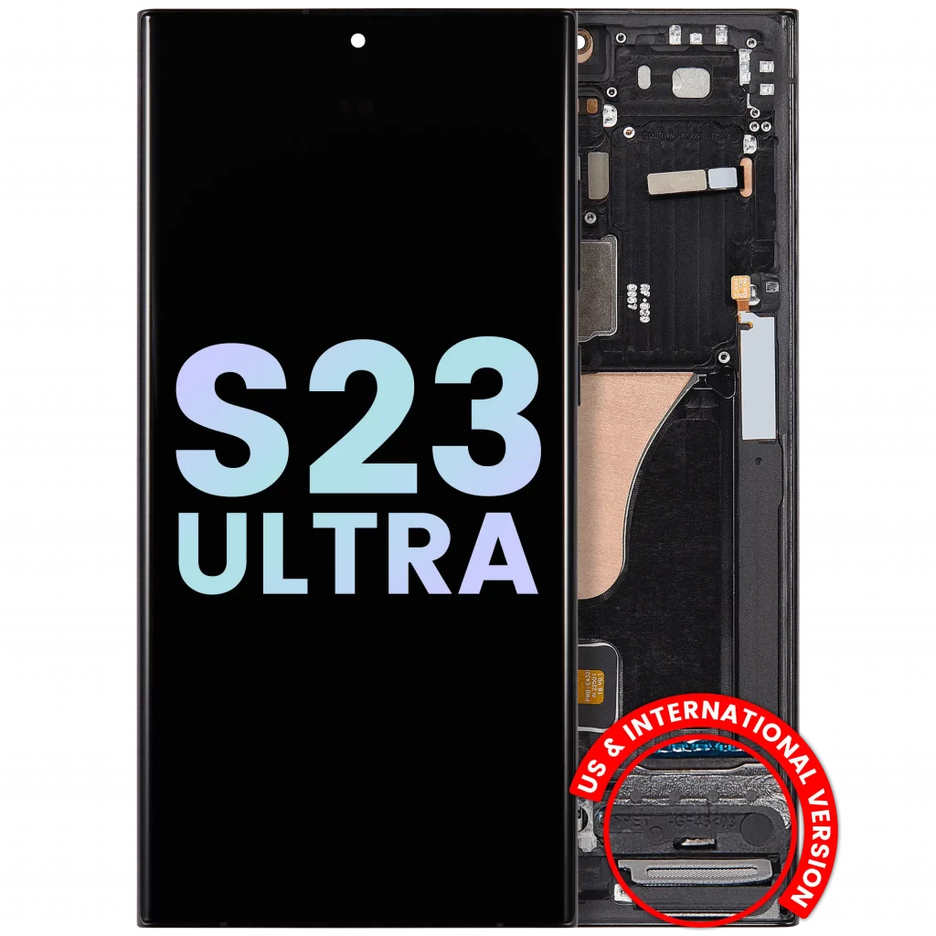 OLED Assembly With Frame For Samsung Galaxy S23 Ultra 5G (US & International) (Service Pack) (Graphite)