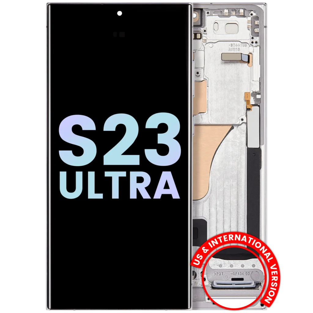 OLED Assembly With Frame For Samsung Galaxy S23 Ultra 5G (US & International) (Service Pack) (Sky Blue & Lime)