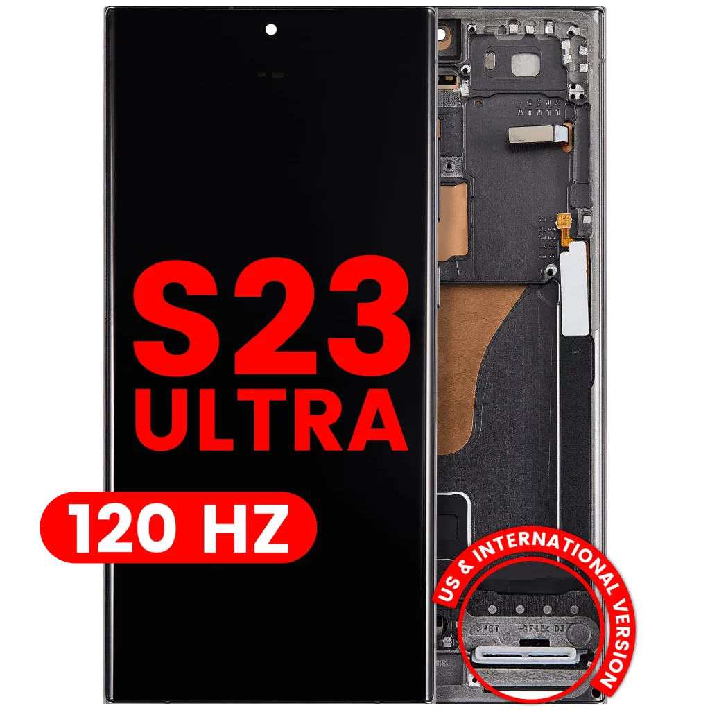 OLED Assembly With Frame For Samsung Galaxy S23 Ultra (US & International) (Aftermarket Pro) (120Hz) (Green)