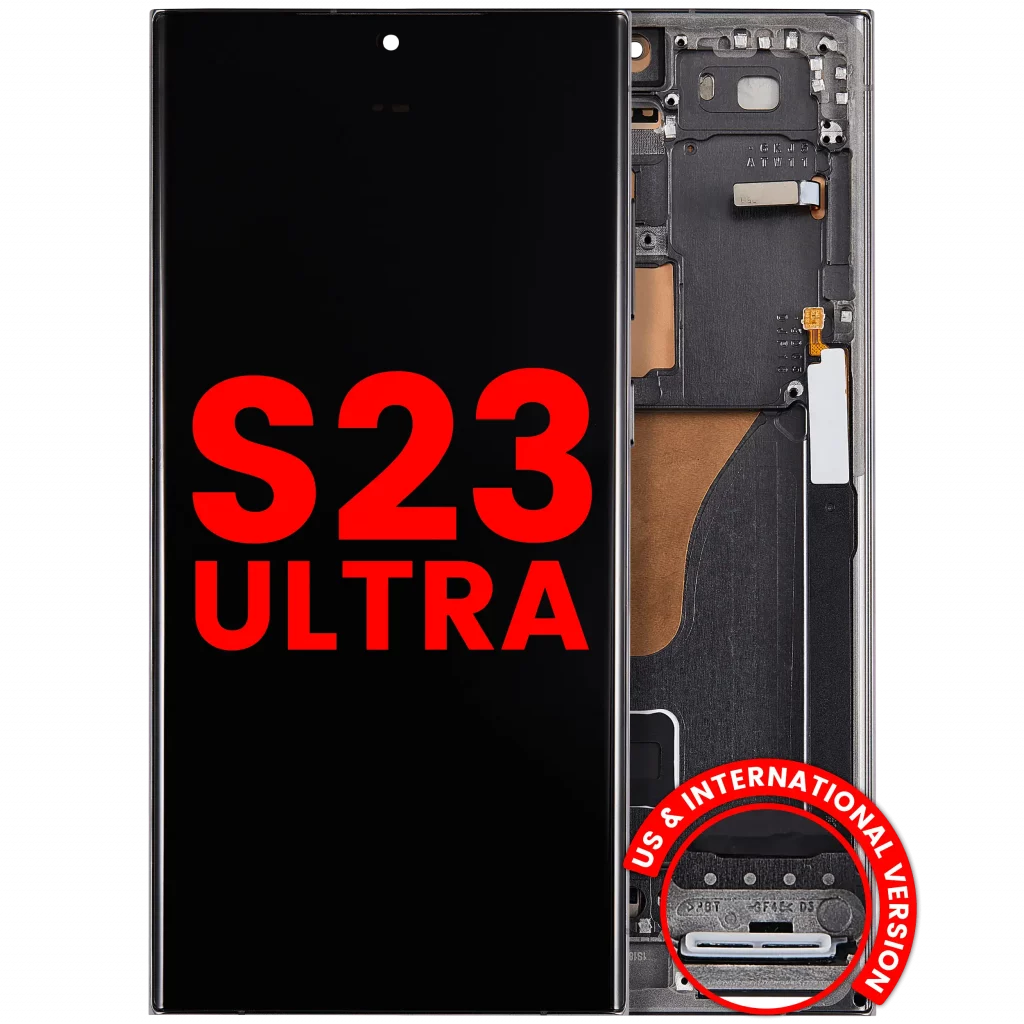 OLED Assembly With Frame For Samsung Galaxy S23 Ultra (US & International) (Aftermarket Plus) (Green)