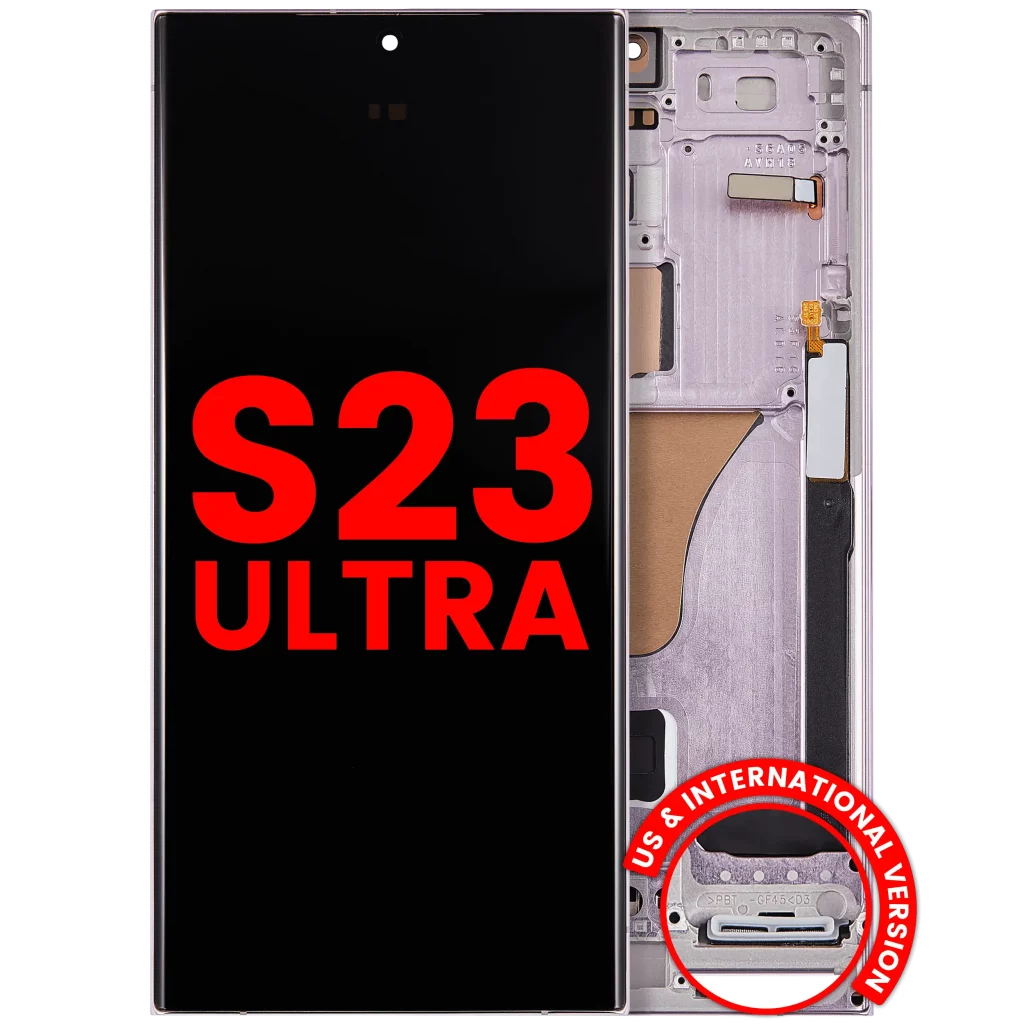 OLED Assembly With Frame For Samsung Galaxy S23 Ultra (US & International) (Aftermarket Plus) (Lavender)