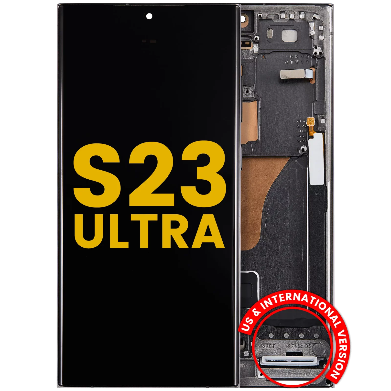 OLED Assembly With Frame For Samsung Galaxy S23 Ultra (US & International) (Refurbished) (Green)