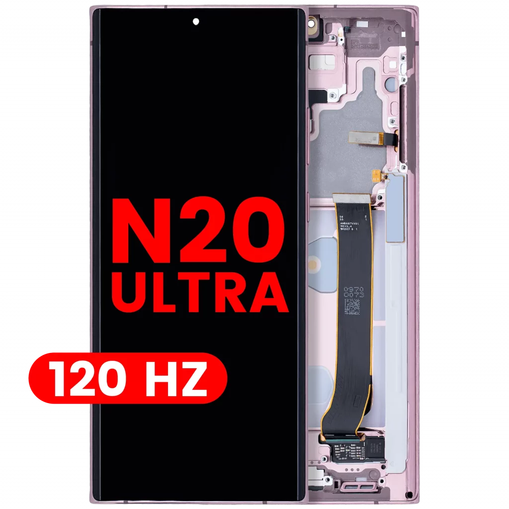 OLED Assembly With Frame For Samsung Galaxy Note 20 Ultra 5G (Aftermarket Pro) (120Hz) (Mystic Bronze)