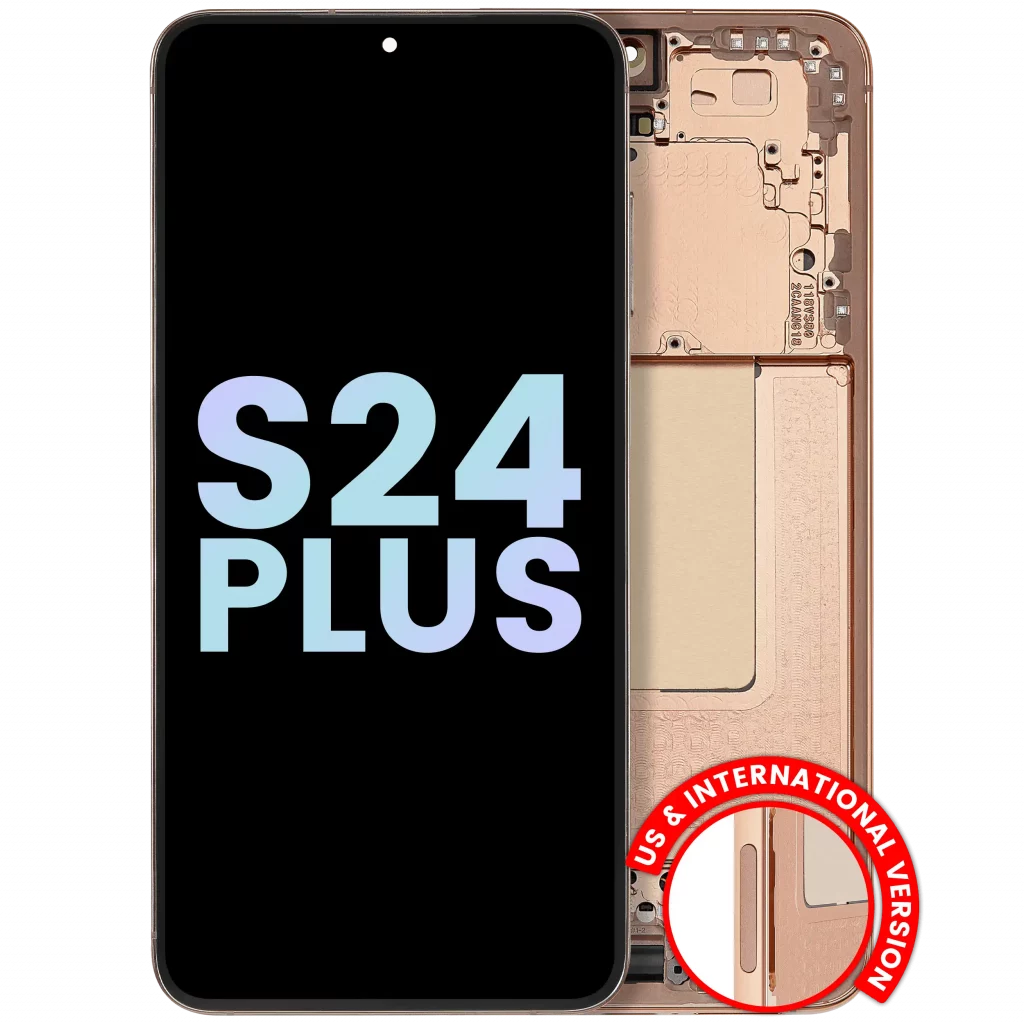 OLED Assembly With Frame For Samsung Galaxy S24 Plus 5G (US & International Version) (Service Pack) (Sandstone Orange)