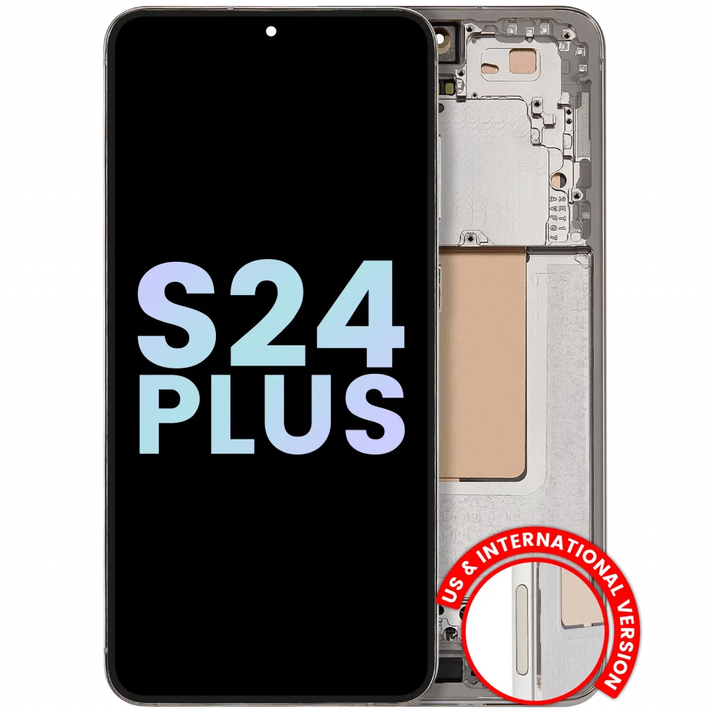 OLED Assembly With Frame For Samsung Galaxy S24 Plus 5G (US & International Version) (Service Pack) (Amber Yellow)