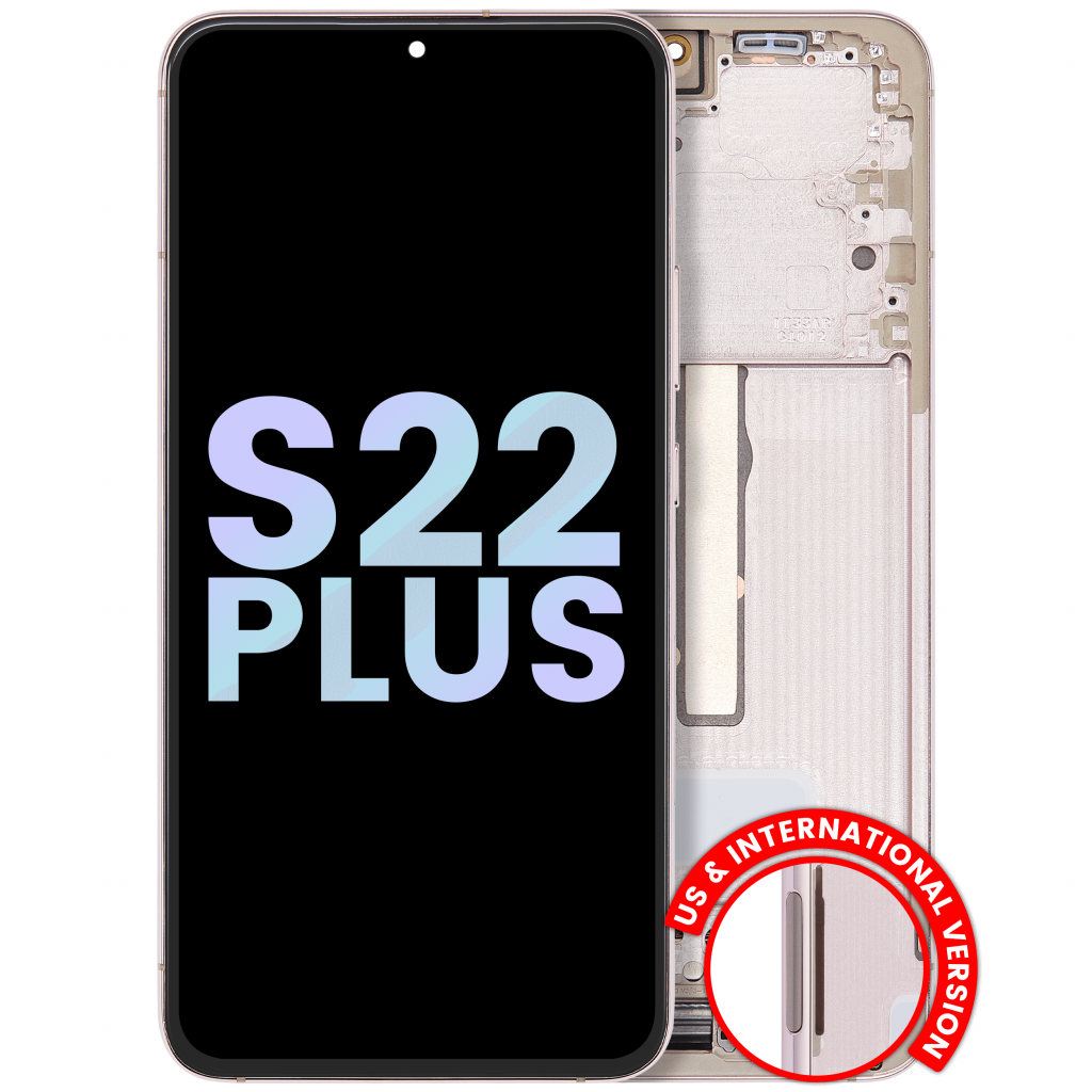 OLED Assembly With Frame For Samsung Galaxy S22 Plus 5G (Service Pack) (Pink Gold)