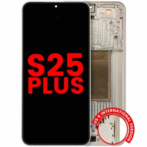 OLED Assembly With Frame For Samsung Galaxy S25 Plus 5G (US & International Version) (Aftermarket Plus) (Pink Gold)