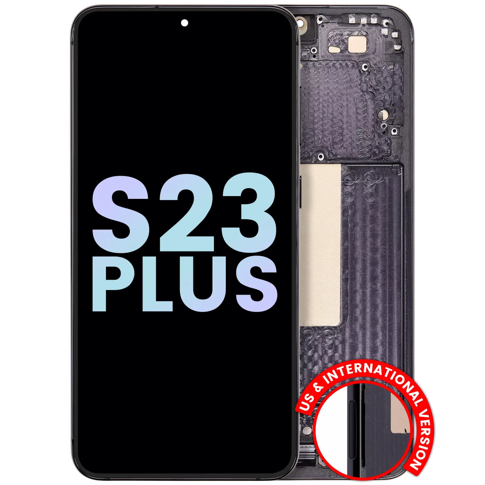 OLED Assembly With Frame For Samsung Galaxy S23 Plus 5G (US & International) (Service Pack) (Phantom Black)