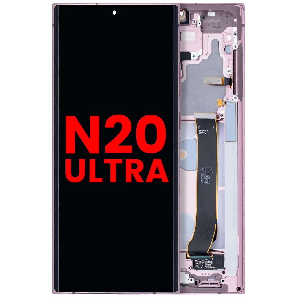 OLED Assembly With Frame For Samsung Galaxy Note 20 Ultra 5G (Aftermarket Plus) (Mystic Bronze)