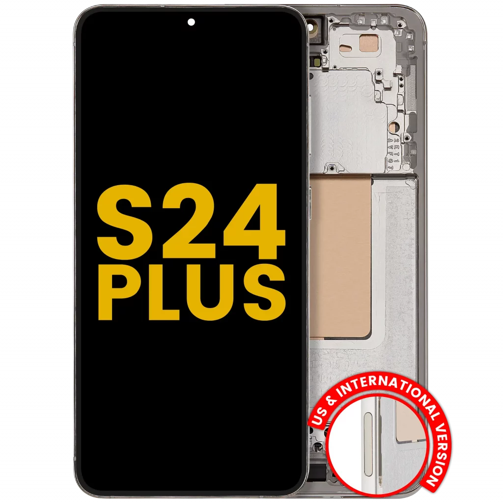 OLED Assembly With Frame For Samsung Galaxy S24 Plus 5G (US & International Version) (Refurbished) (Amber Yellow)