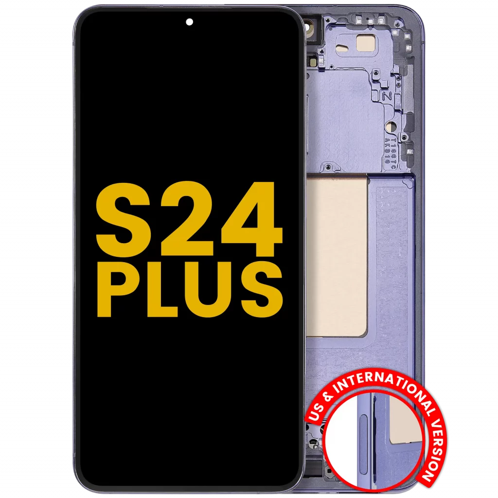 OLED Assembly With Frame For Samsung Galaxy S24 Plus 5G (US & International Version) (Refurbished) (Cobalt Violet)