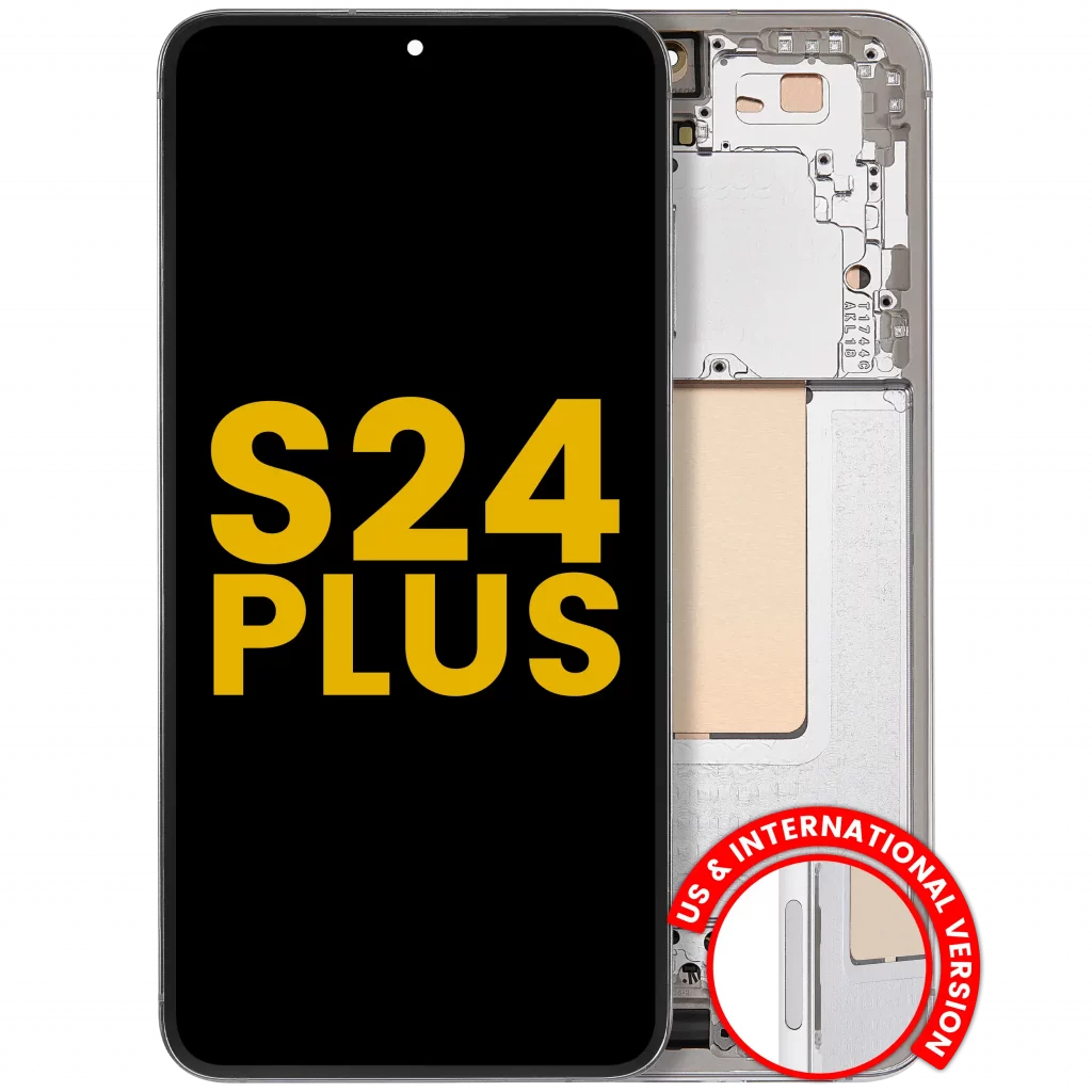OLED Assembly With Frame For Samsung Galaxy S24 Plus 5G (US & International Version) (Refurbished) (Marble Grey)