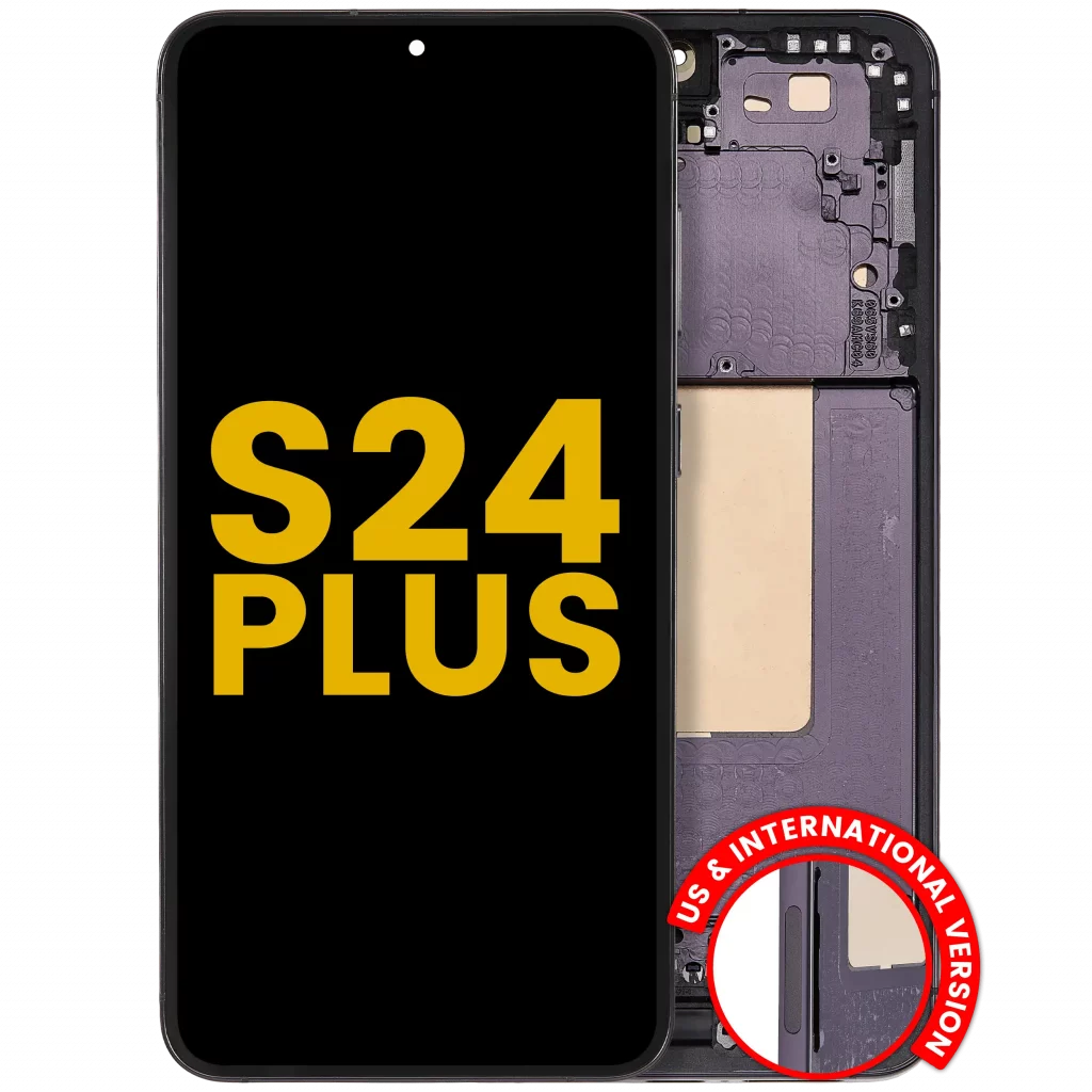 OLED Assembly With Frame For Samsung Galaxy S24 Plus 5G (US & International Version) (Refurbished) (Onyx Black)