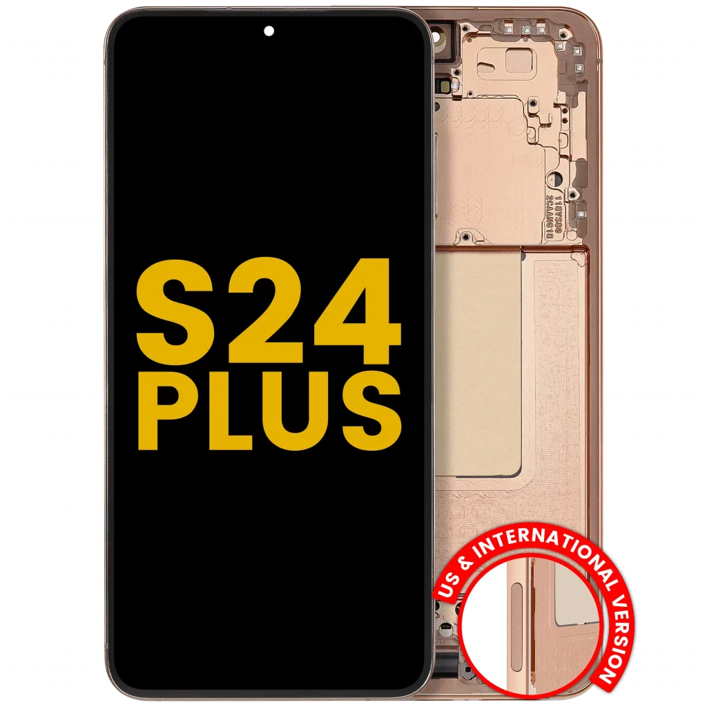 OLED Assembly With Frame For Samsung Galaxy S24 Plus 5G (US & International Version) (Refurbished) (Sandstone Orange)