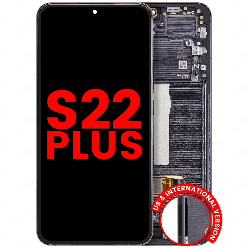OLED Assembly With Frame For Samsung Galaxy S22 Plus 5G (US & International Version) (Aftermarket Plus) (Phantom Black)