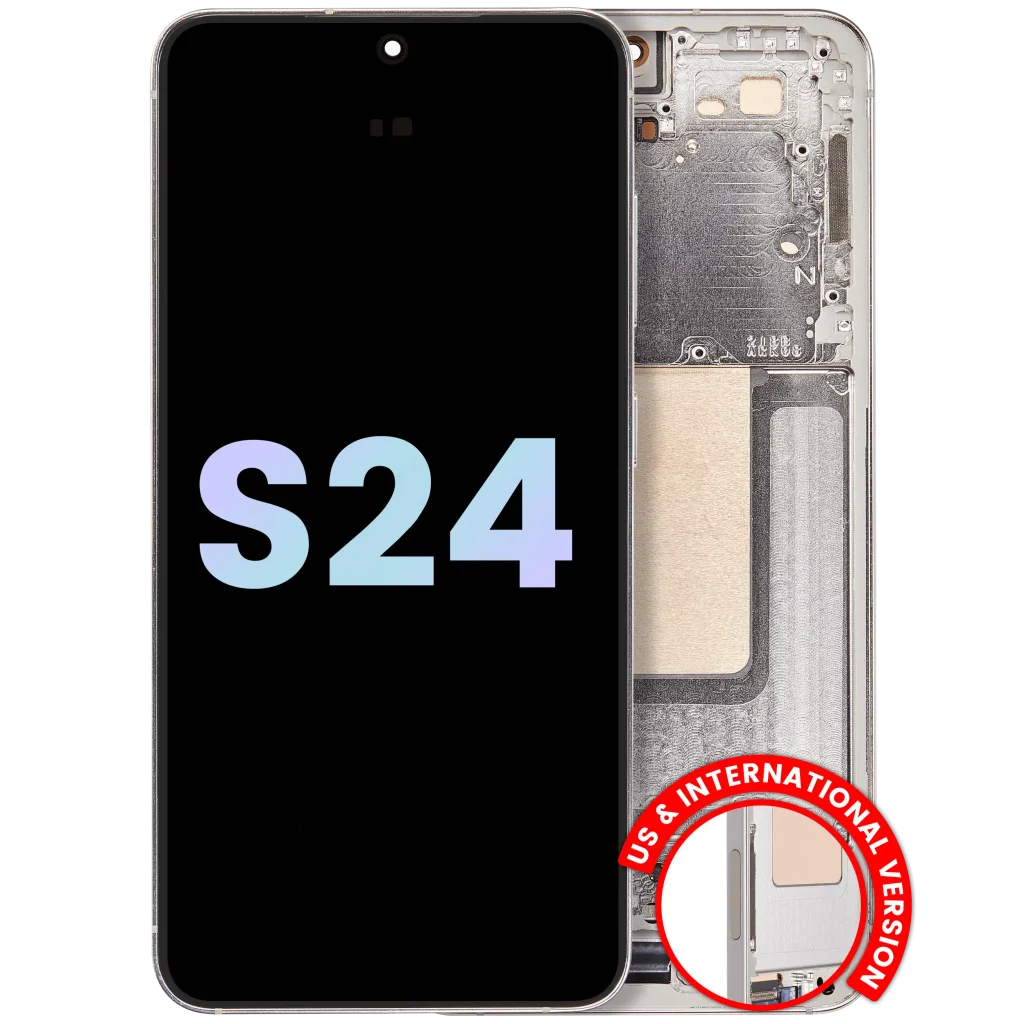 OLED Assembly With Frame For Samsung Galaxy S24 5G (US & International Version) (Service Pack) (Amber Yellow)