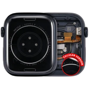 Housing Assembly Compatible For Watch Series 9 (45MM) (Used OEM Pull: Grade A) (Cellular Version) (Aluminum / Midnight)