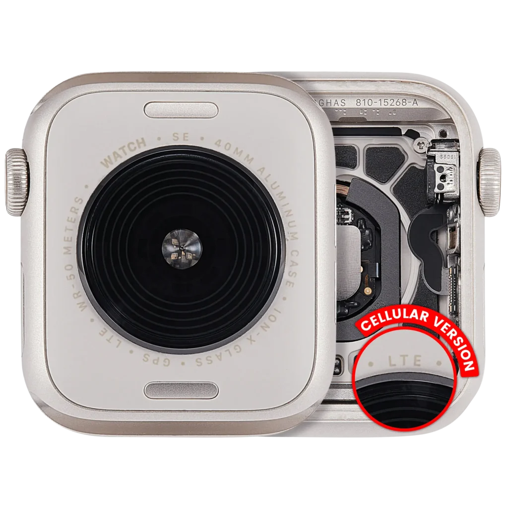 Housing Assembly Compatible For Watch Series SE 2nd (40MM)(Aluminum/Starlight)(Cellular Version)