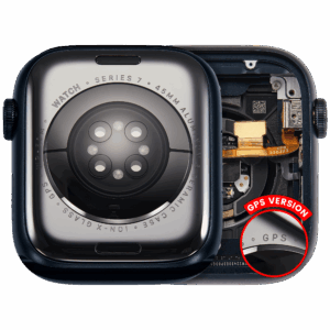 Housing Assembly Compatible For Watch Series 7 (45MM) (Used OEM Pull: Grade A) (GPS Version) (Aluminum / Space Black)