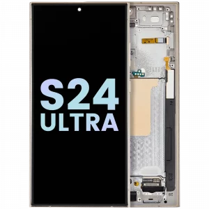 OLED Assembly With Frame For Samsung Galaxy S24 Ultra (Service Pack) (Titanium Yellow)