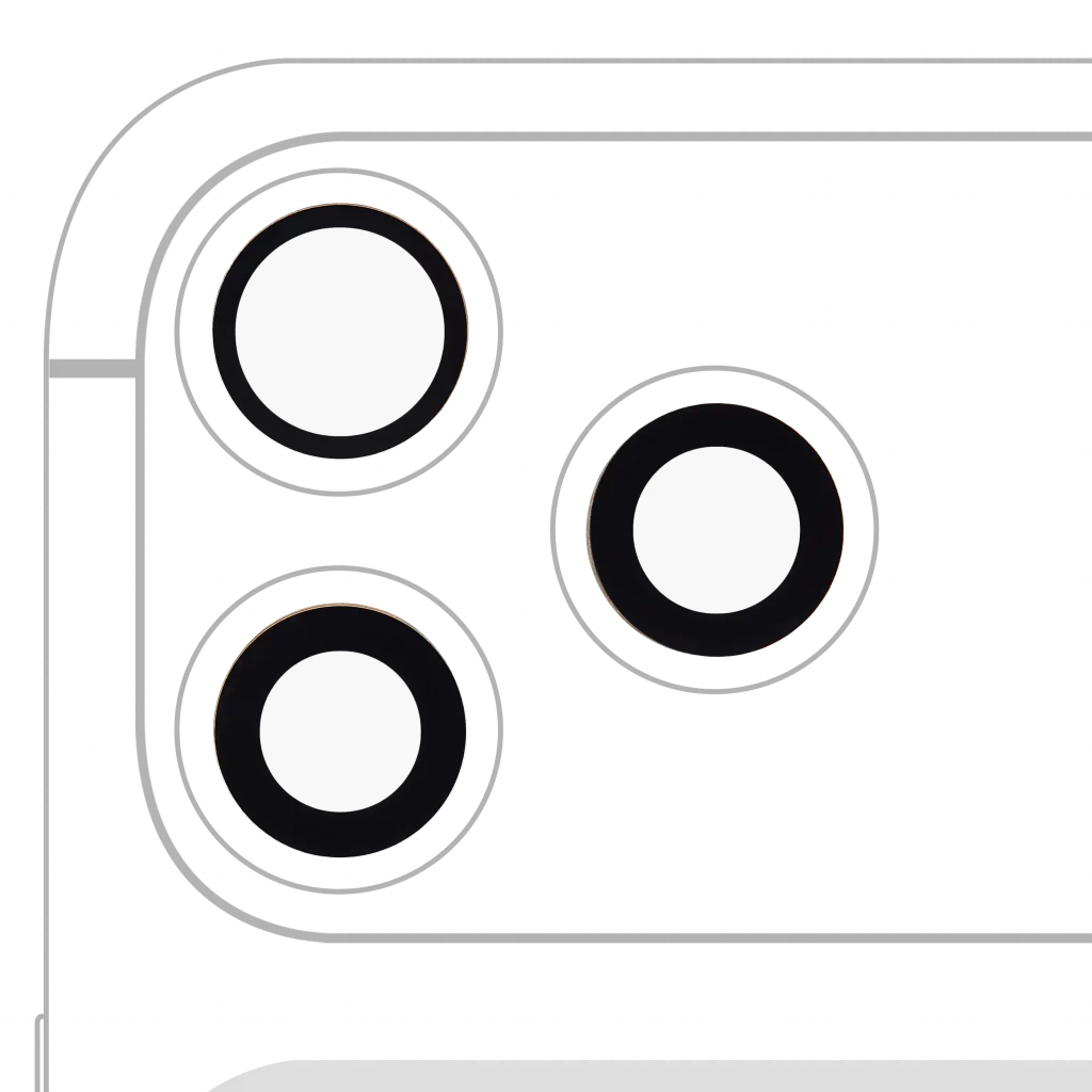 Back Camera Lens (Glass Only) With Adhesive For iphone 17 Pro / 17 Pro Max (3 piece set) (Real Sapphire) (Premium)