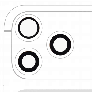Back Camera Lens (Glass Only) With Adhesive For iphone 17 Pro / 17 Pro Max (3 piece set) (Real Sapphire) (Premium)