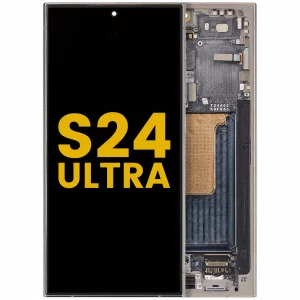 OLED Assembly With Frame For Samsung Galaxy S24 Ultra (Refurbished) (Titanium Gray)