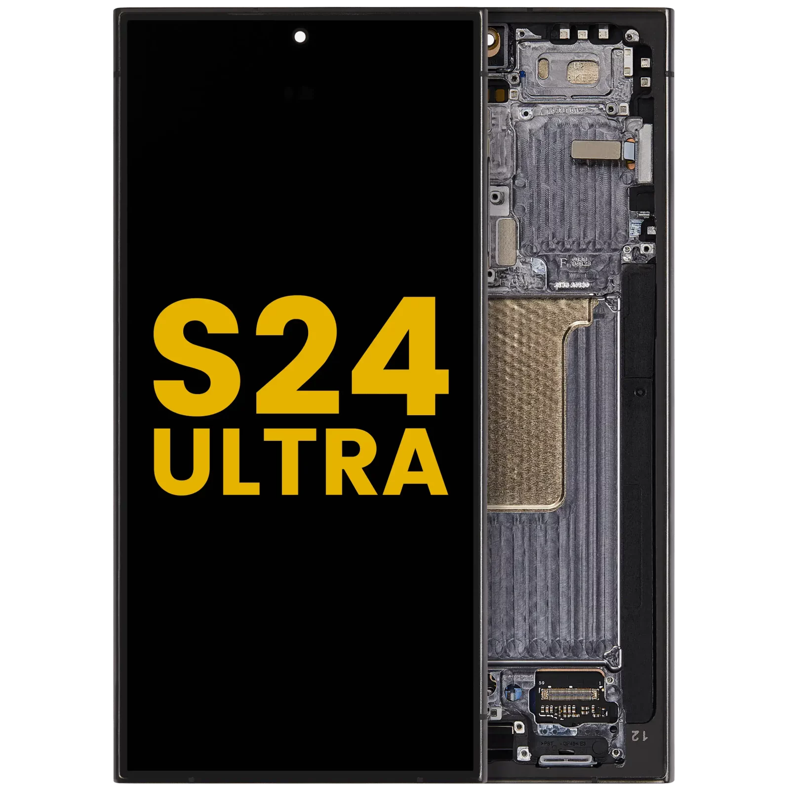 OLED Assembly With Frame For Samsung Galaxy S24 Ultra (Refurbished) (Titanium Black)