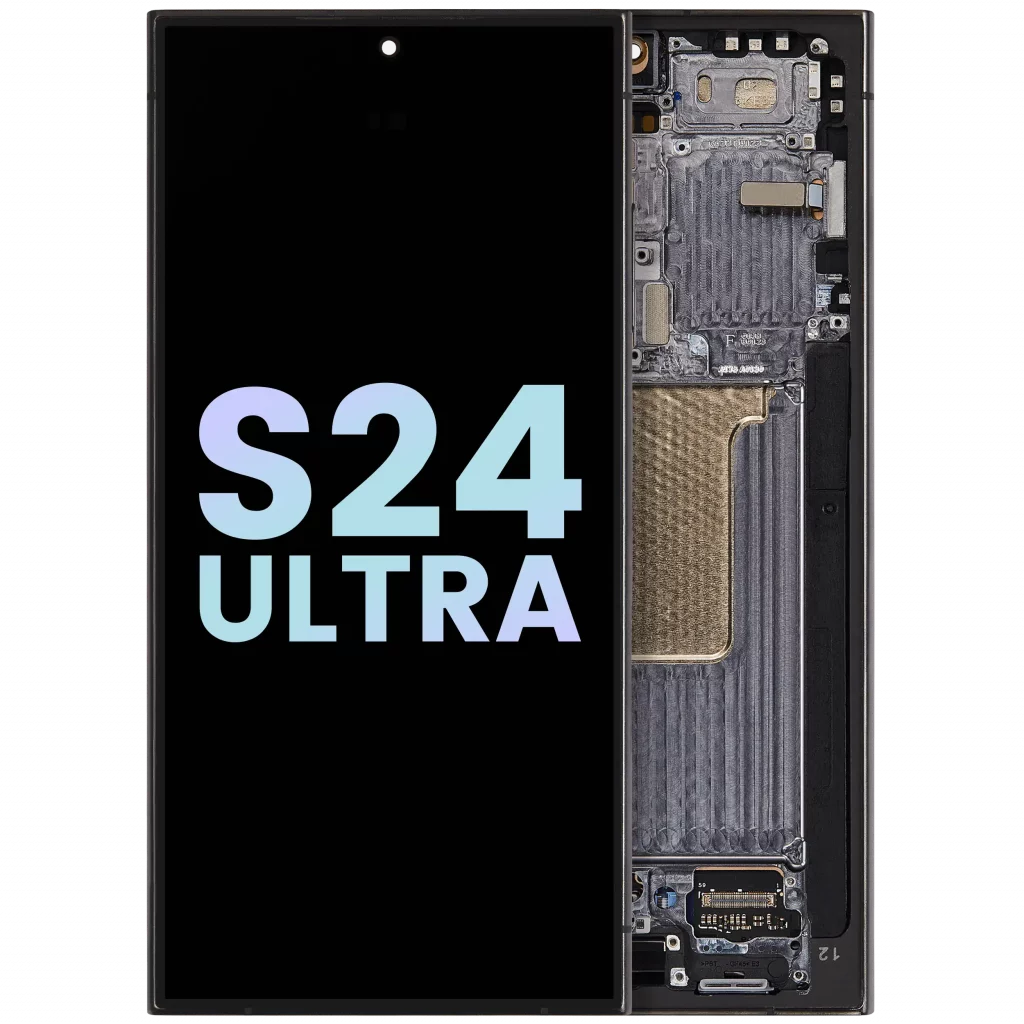 OLED Assembly With Frame For Samsung Galaxy S24 Ultra (Service Pack) (Titanium Black)