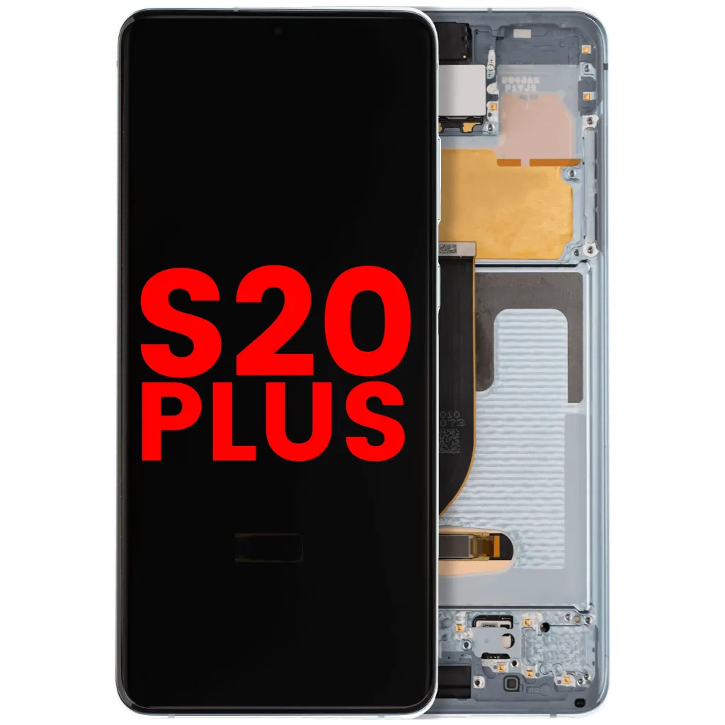 OLED Assembly With Frame For Samsung Galaxy S20 Plus 5G (Aftermarket Plus) (Cloud Blue)