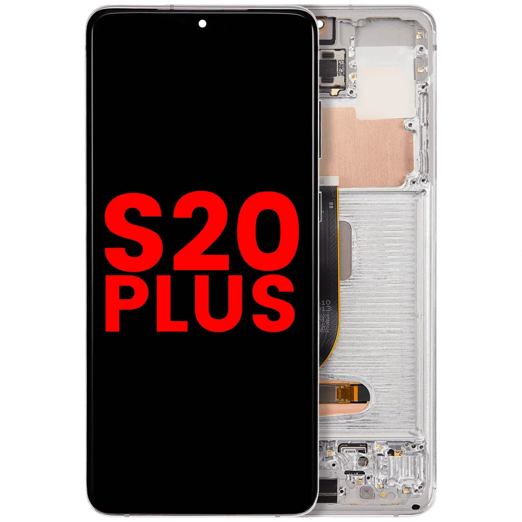 OLED Assembly With Frame For Samsung Galaxy S20 Plus 5G (Aftermarket Plus) (Cloud White)