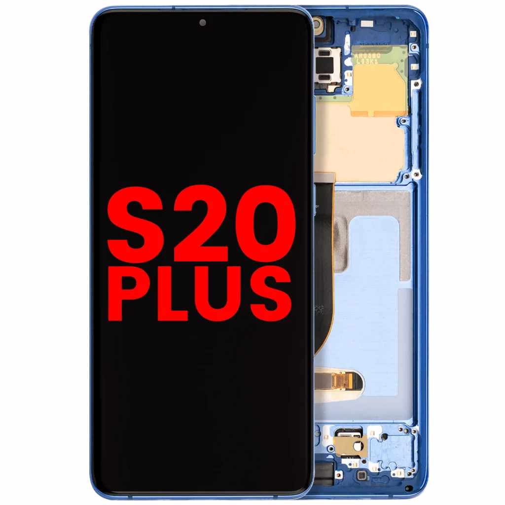 OLED Assembly With Frame For Samsung Galaxy S20 Plus 5G (Aftermarket Plus) (Aura Blue)
