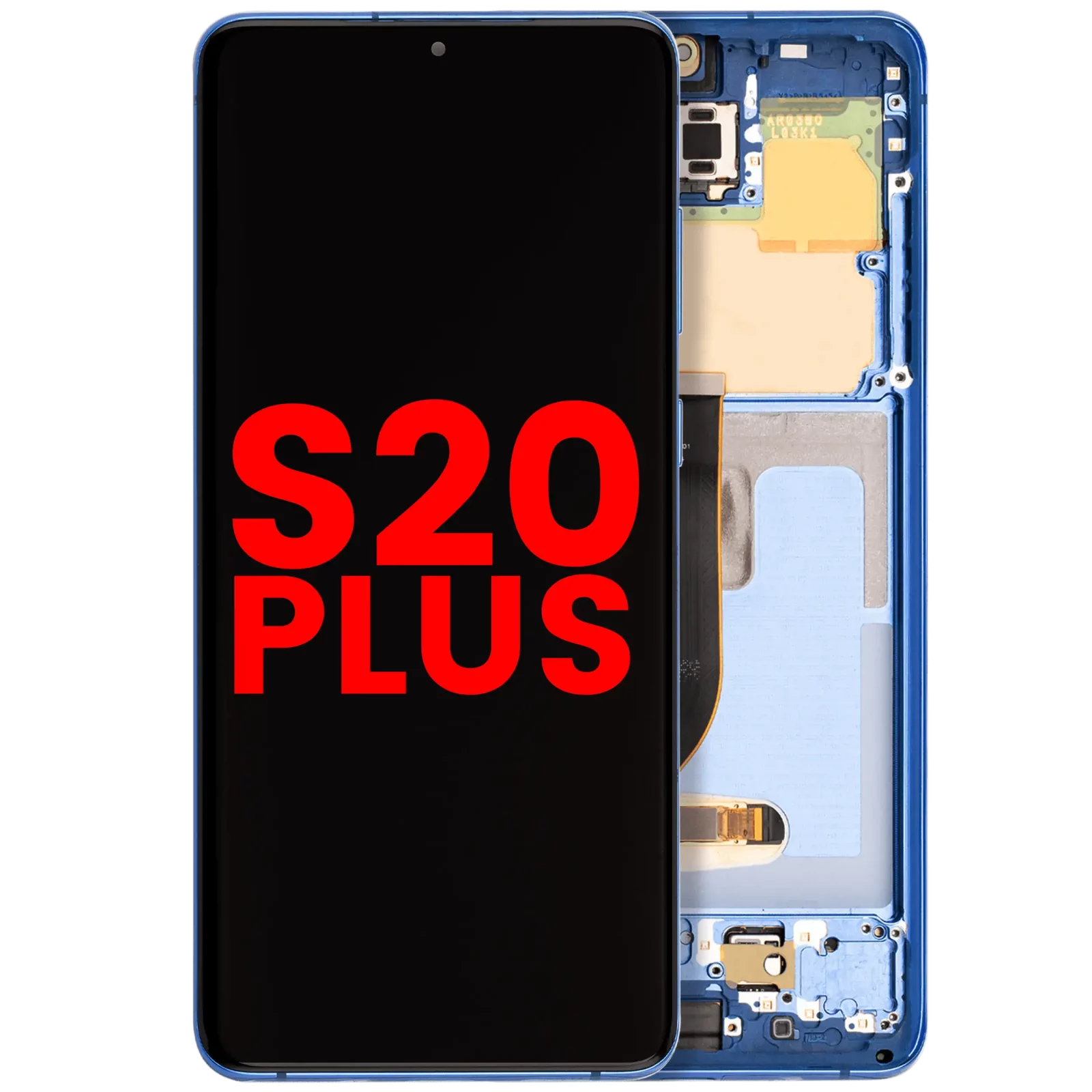 OLED Assembly With Frame For Samsung Galaxy S20 Plus 5G (Aftermarket Plus) (Aura Blue)