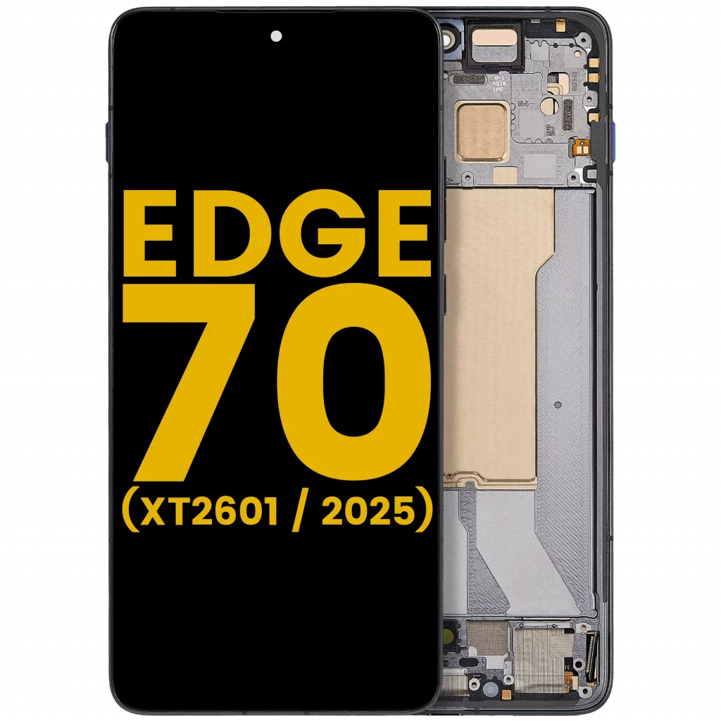 OLED Assembly With Frame For Motorola Edge 70 ( XT2601 / 2025）(Refurbished) (Gadget Gray)