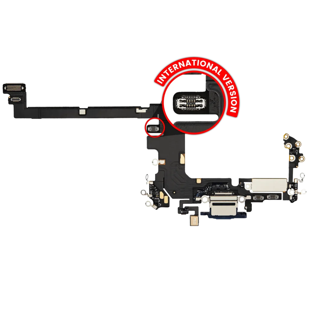Charging Port Flex Cable for iPhone 17 Pro (Premium) (International Version) (Deep Blue)