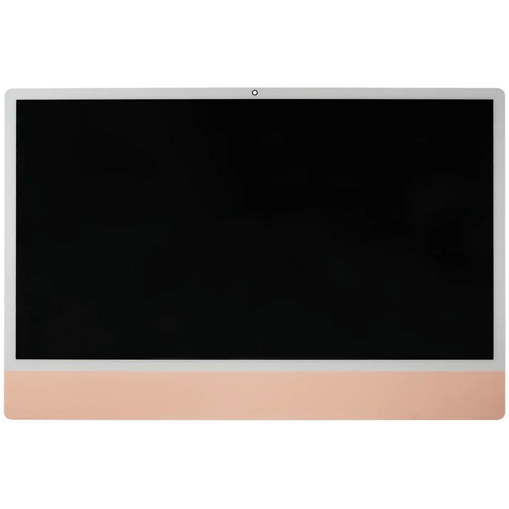 Complete LCD Display Assembly For iMac 24" A2873 (2023) / A3137 / A3247 (2024) (LG204A-215 LM235UH1 SDD1) (Used OEM Pull: Grade A) (Big Camera Hole) (Orange)