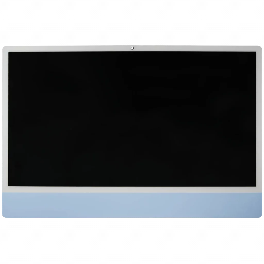 Complete LCD Display Assembly For iMac 24" A2873 (2023) / A3137 / A3247 (2024) (LG204A-215 LM235UH1 SDD2) (Used OEM Pull: Grade A) (Big Camera Hole) (Blue)
