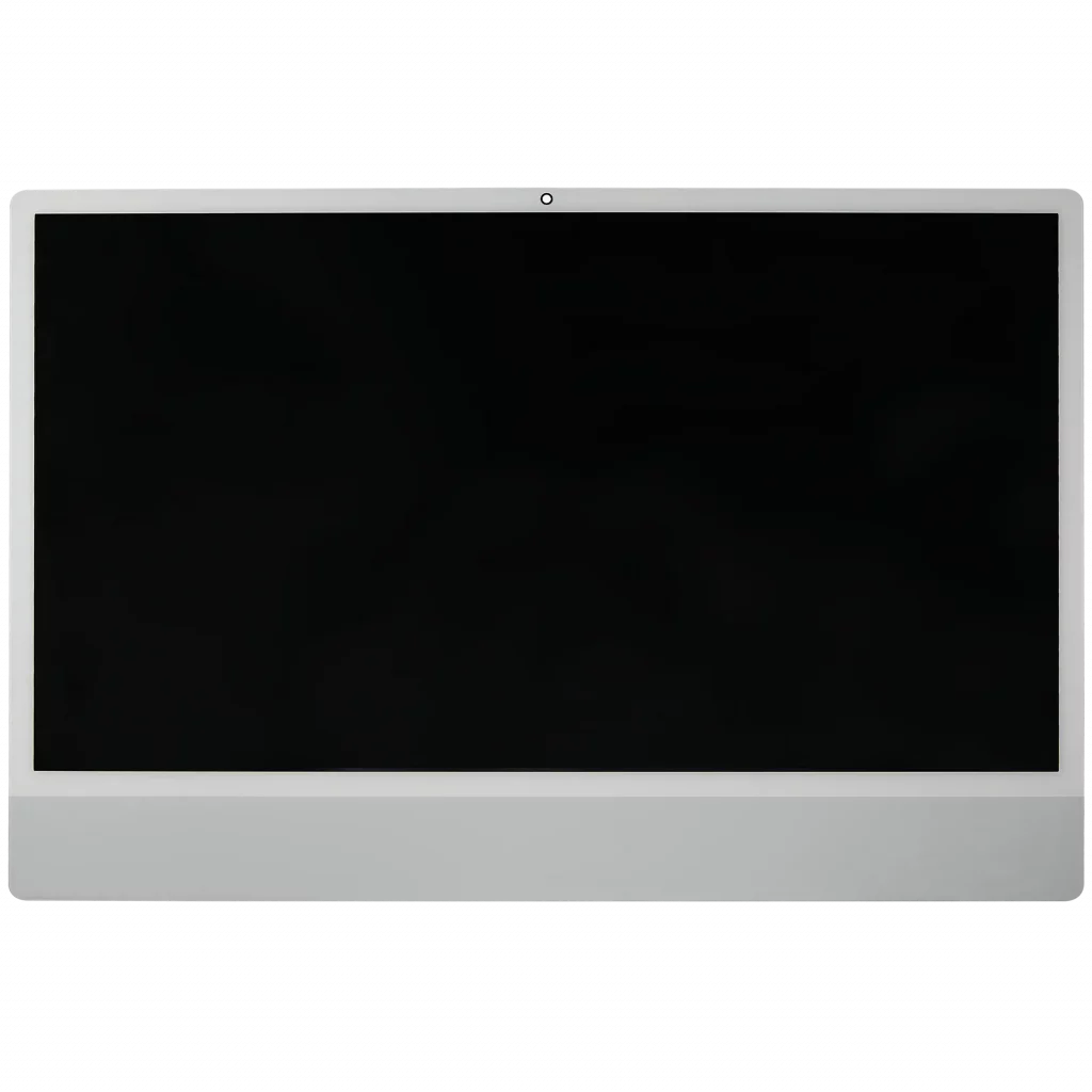 Complete LCD Display Assembly For iMac 24" A2873 (2023) A3137 / A3247 (2024) (LG204A-215 LM235UH1 SDD3) (Used OEM Pull: Grade A) (Big Camera Hole) (Silver)