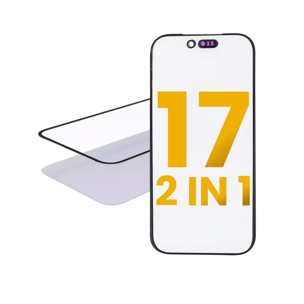 2 in 1 (Front Glass + OCA Pre-Installed) For iPhone 17 (2 Pack) (OCA Master)