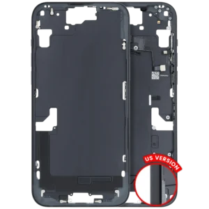 Mid-Frame Housing W/ Small Parts For iPhone 15 Plus (US Version) (Used OEM Pull: Grade B) (Black)