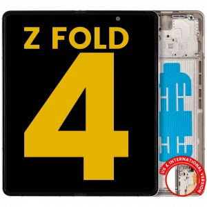 Inner OLED Assembly With Frame For Samsung Galaxy Z Fold 4 5G (US & International) (Refurbished) (Beige)
