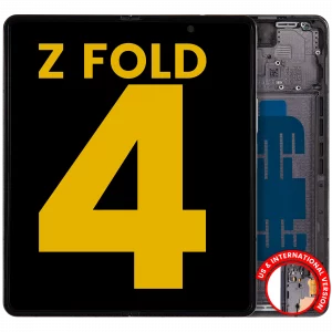 Inner OLED Assembly With Frame For Samsung Galaxy Z Fold 4 5G (US & International) (Refurbished) (Phantom Black)