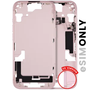 Mid-Frame Housing W/ Small Parts For iPhone 15 (US Version) (Used OEM Pull: Grade C) (Pink)