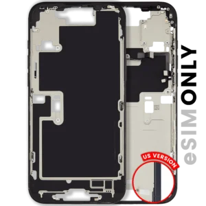 Mid-Frame Housing W/ Small Parts For iPhone 16 Pro Max (US Version) (Used OEM Pull: Grade A) (Black Titanium)