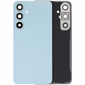 Back Cover Glass With Camera Lens For Samsung Galaxy S24 FE (No Logo) (Aftermarket Plus) (Blue)