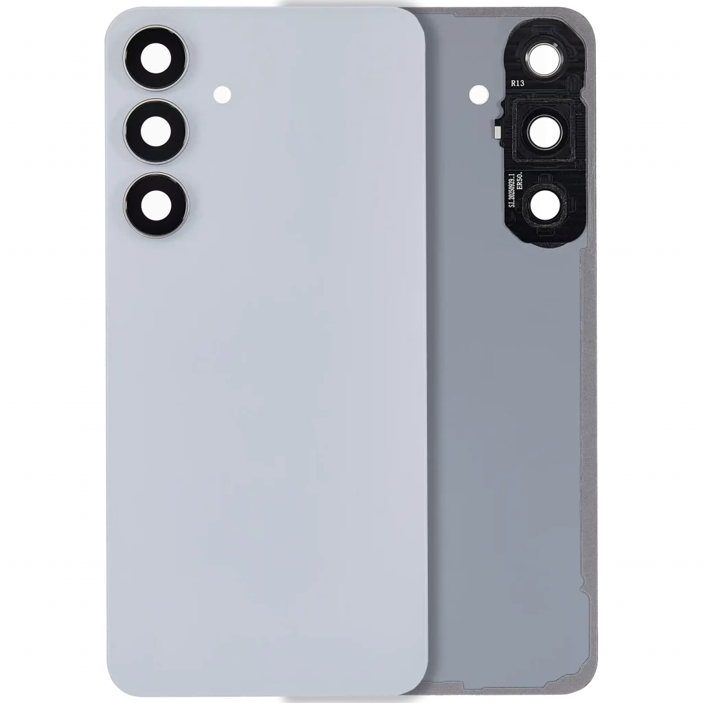 Back Cover Glass With Camera Lens For Samsung Galaxy S25 FE (No Logo) (Aftermarket Plus) (Icyblue)
