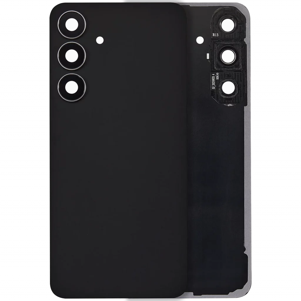 Back Cover Glass With Camera Lens For Samsung Galaxy S25 FE (No Logo) (Aftermarket Plus) (Jetblack)