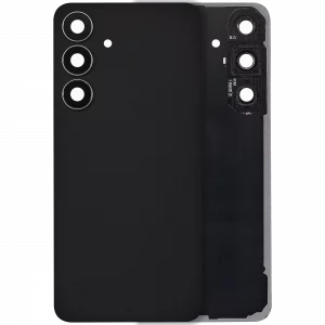 Back Cover Glass With Camera Lens For Samsung Galaxy S25 FE (No Logo) (Aftermarket Plus) (Jetblack)